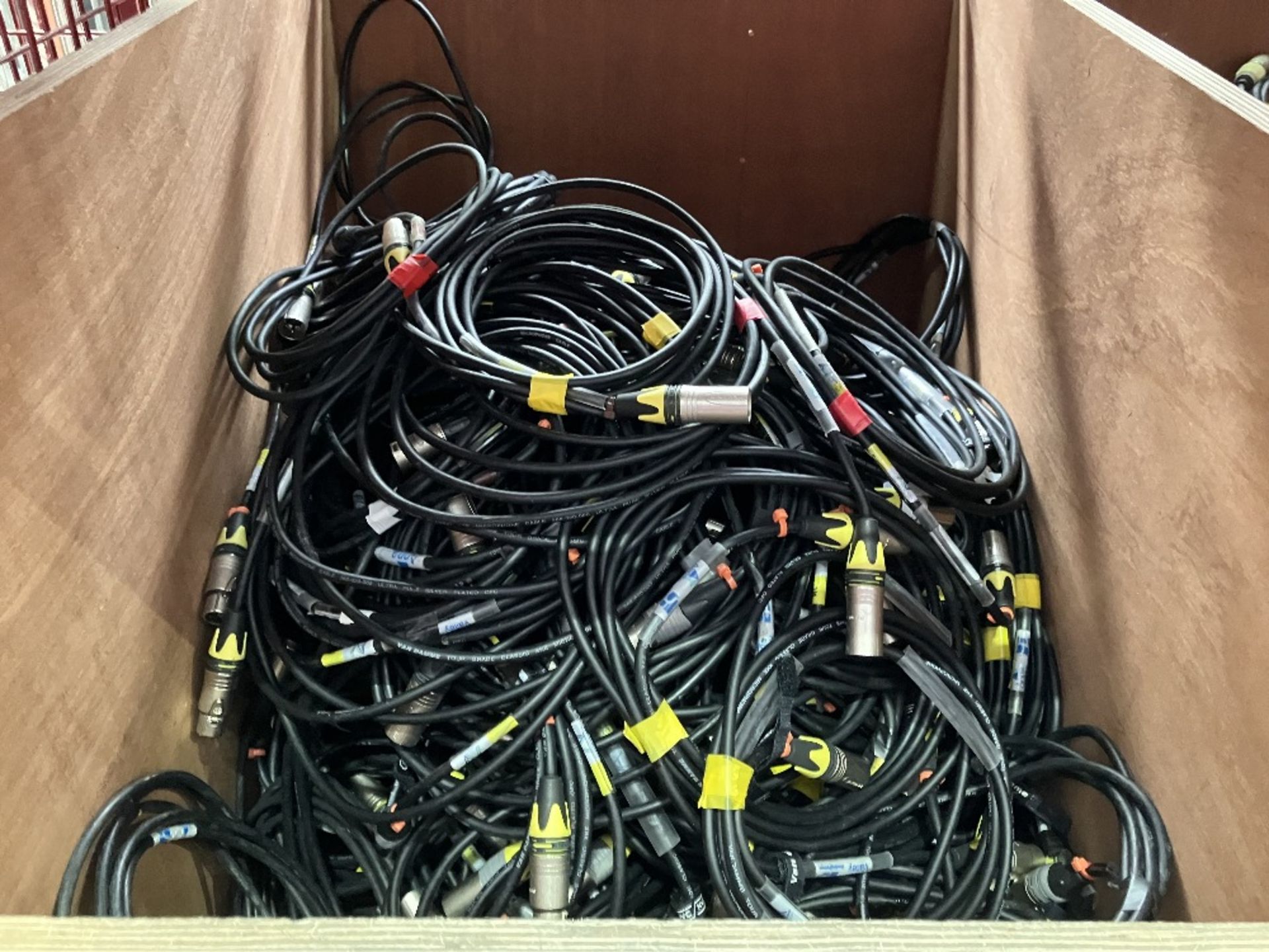 Large Quantity of 3m XLR3 Cable & Large Quantity of 2m XLR3 Cable with Steel Fabricated Stillage - Image 3 of 6
