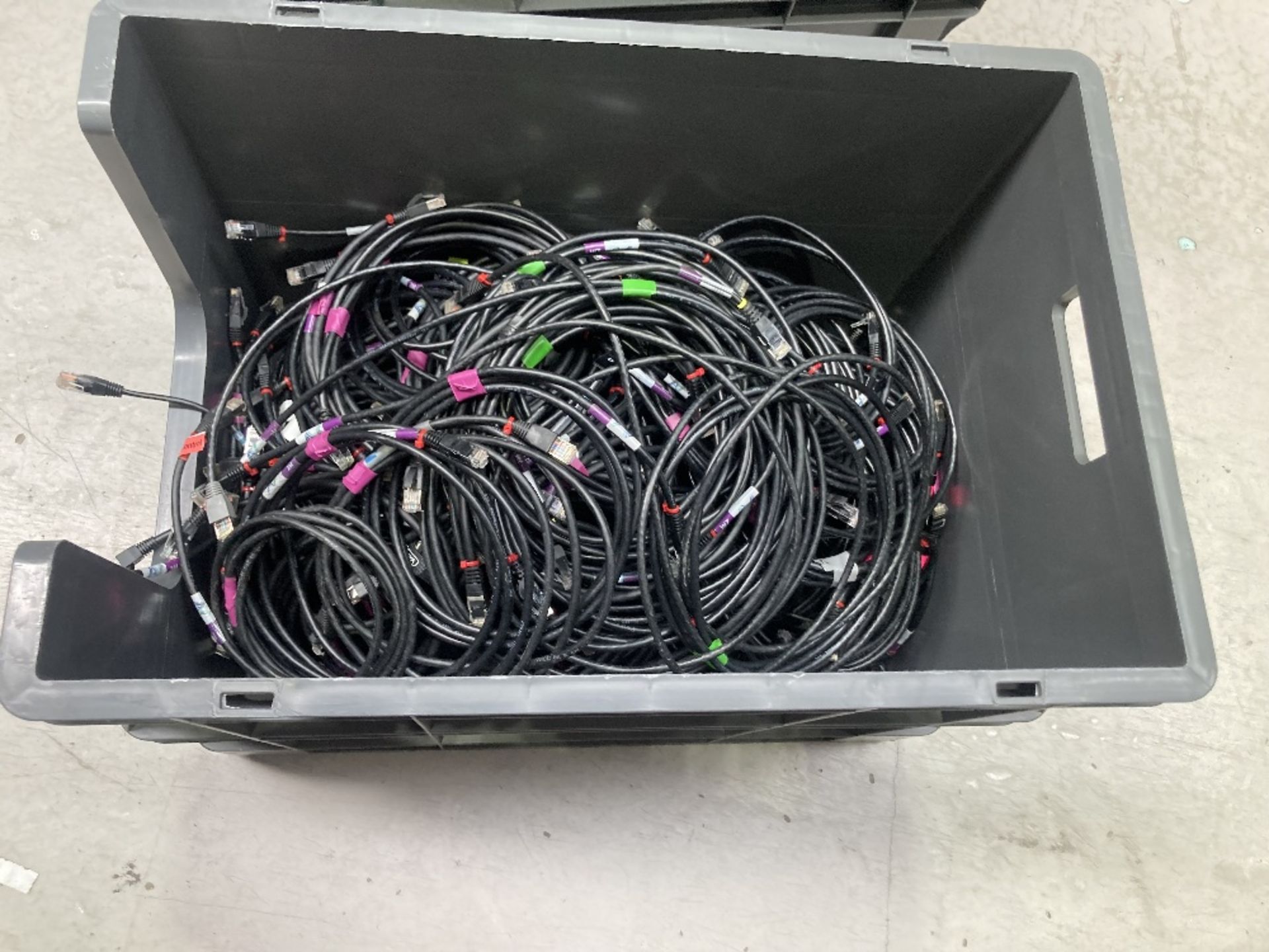 Large Quantity of 2m Ethernet Cable CAT6 with Plastic Lin Bin - Image 3 of 3