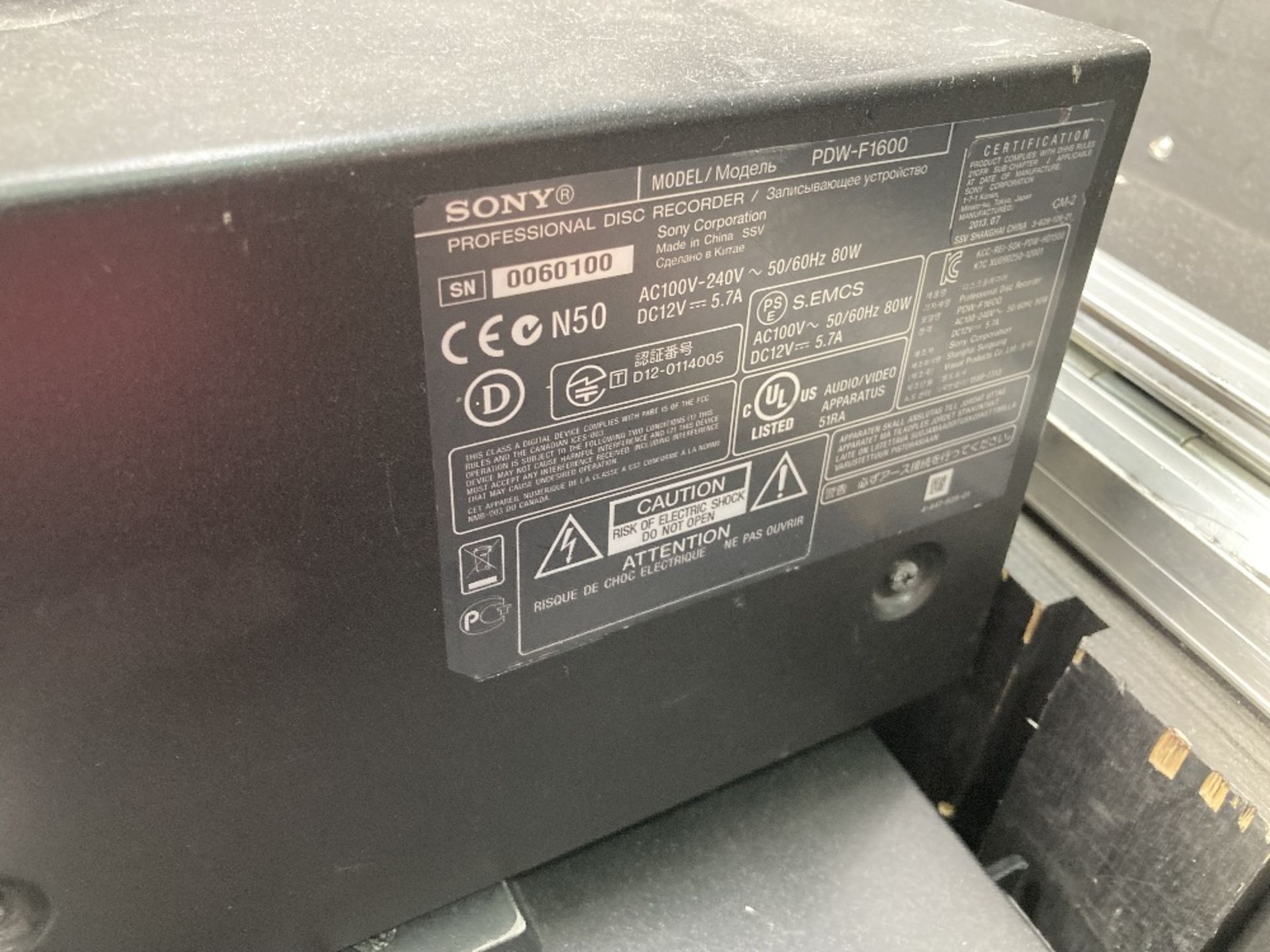 (14) Sony PDW-F1600 Digital Video Recorders - Image 4 of 13