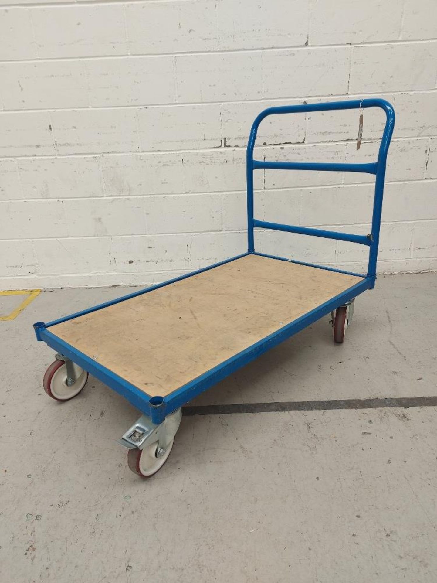 Flatbed Mobile Warehouse Trolley