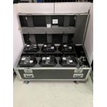 (6) Robe Robin 300+ LEDWash Moving Light with Heavy Duty Flight Case to Include