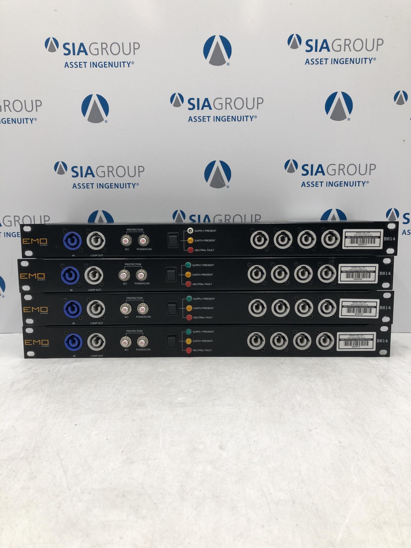 (4) EMO 20amp Rack Mount Power Distribution Units