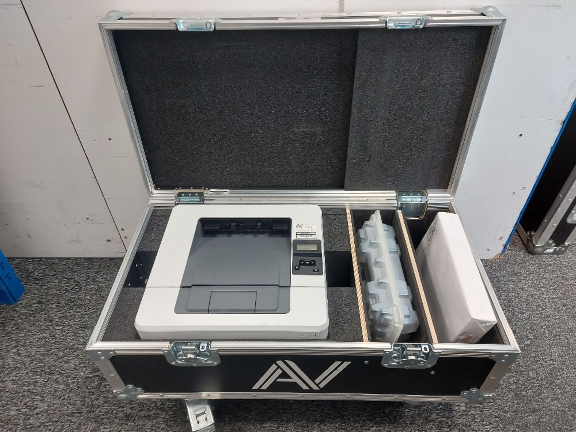 Hewlett M402 LaserJet Mono Printer with Flight Case