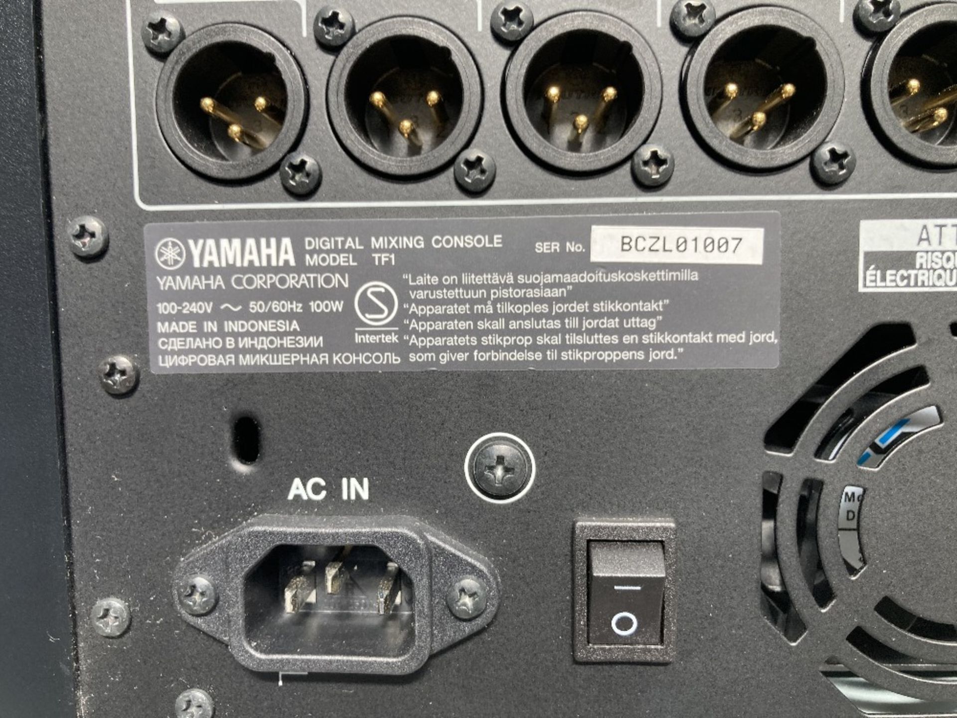 Yamaha TF1 Digital Mixing Console & Heavy Duty Flight Case - Image 8 of 12