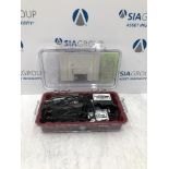 (2) Blackmagic Mini Optical Fibre Converters With Power Cables And Plastic Carry Case