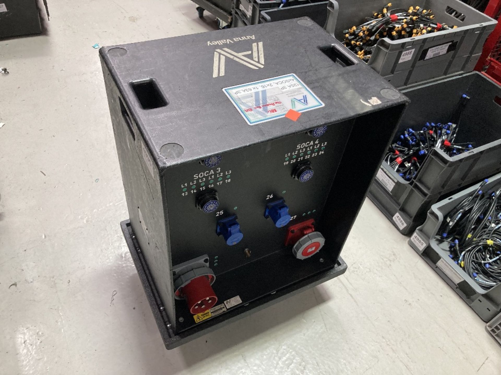 63amp Power Distribution Unit With (2) Mobile Mountable Trolley - Image 9 of 10