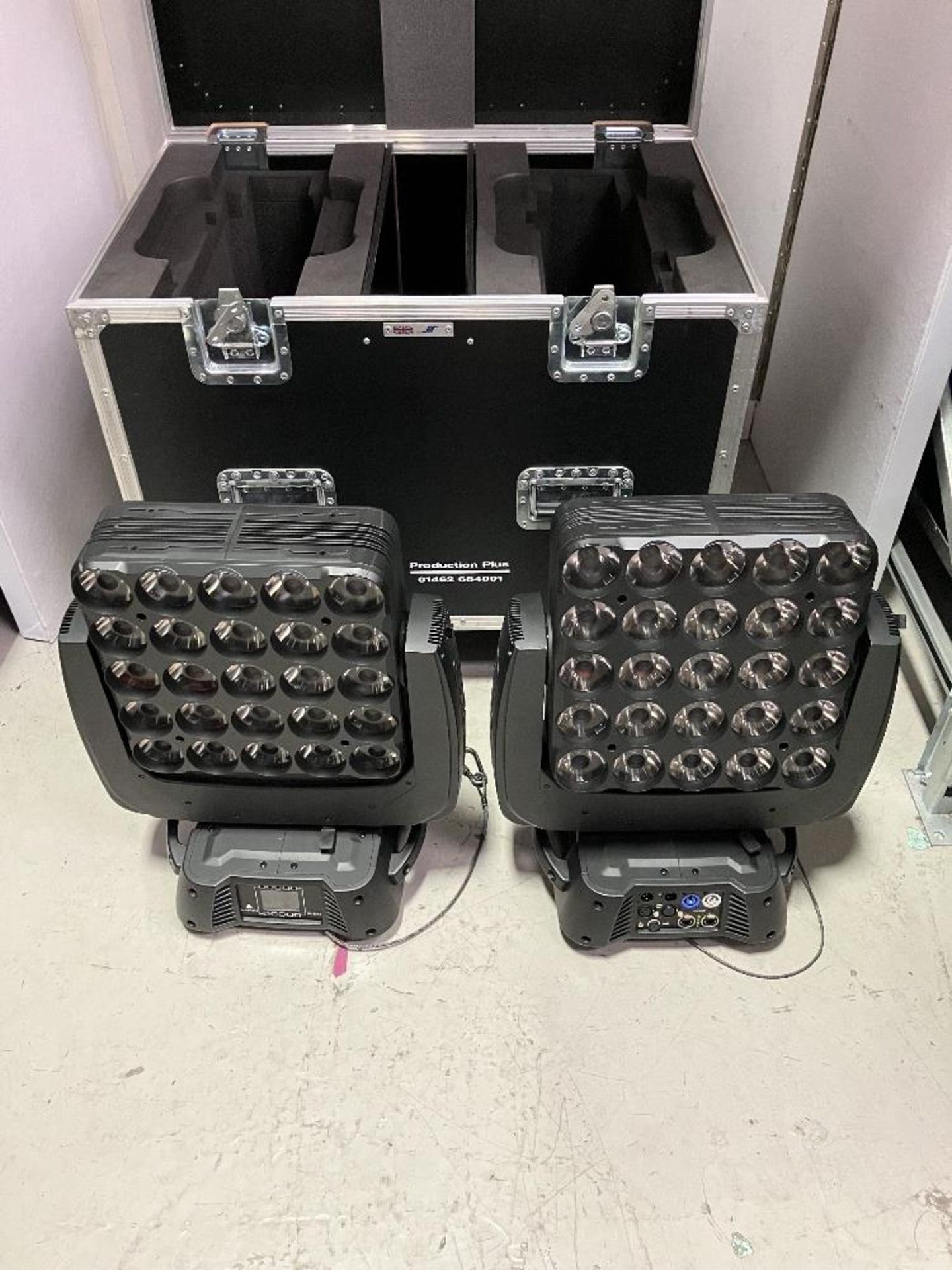 (2) Infinity IM-2515 LED Matrix Moving Lights with Heavy Duty Mobile Flight Case to Include - Image 2 of 8