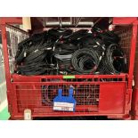 Large Quantity of 10m 4-Pin XLR Flex Cable with Steel Fabricated Stillage