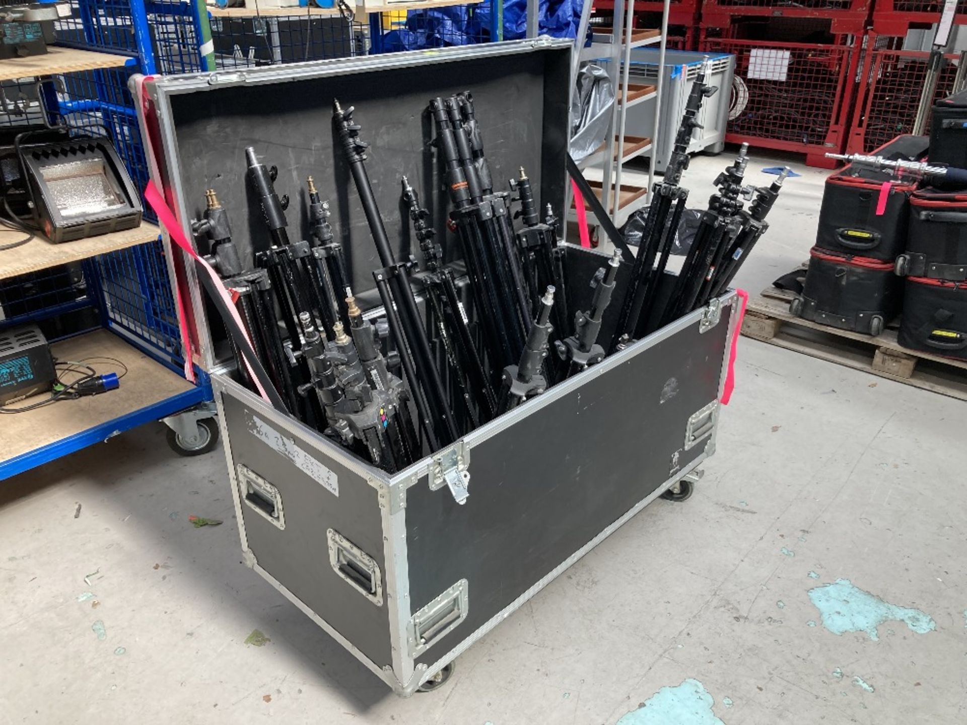 (20) Various Branded Lightweight Lighting Stands With Heavy Duty Flight Case - Image 2 of 7