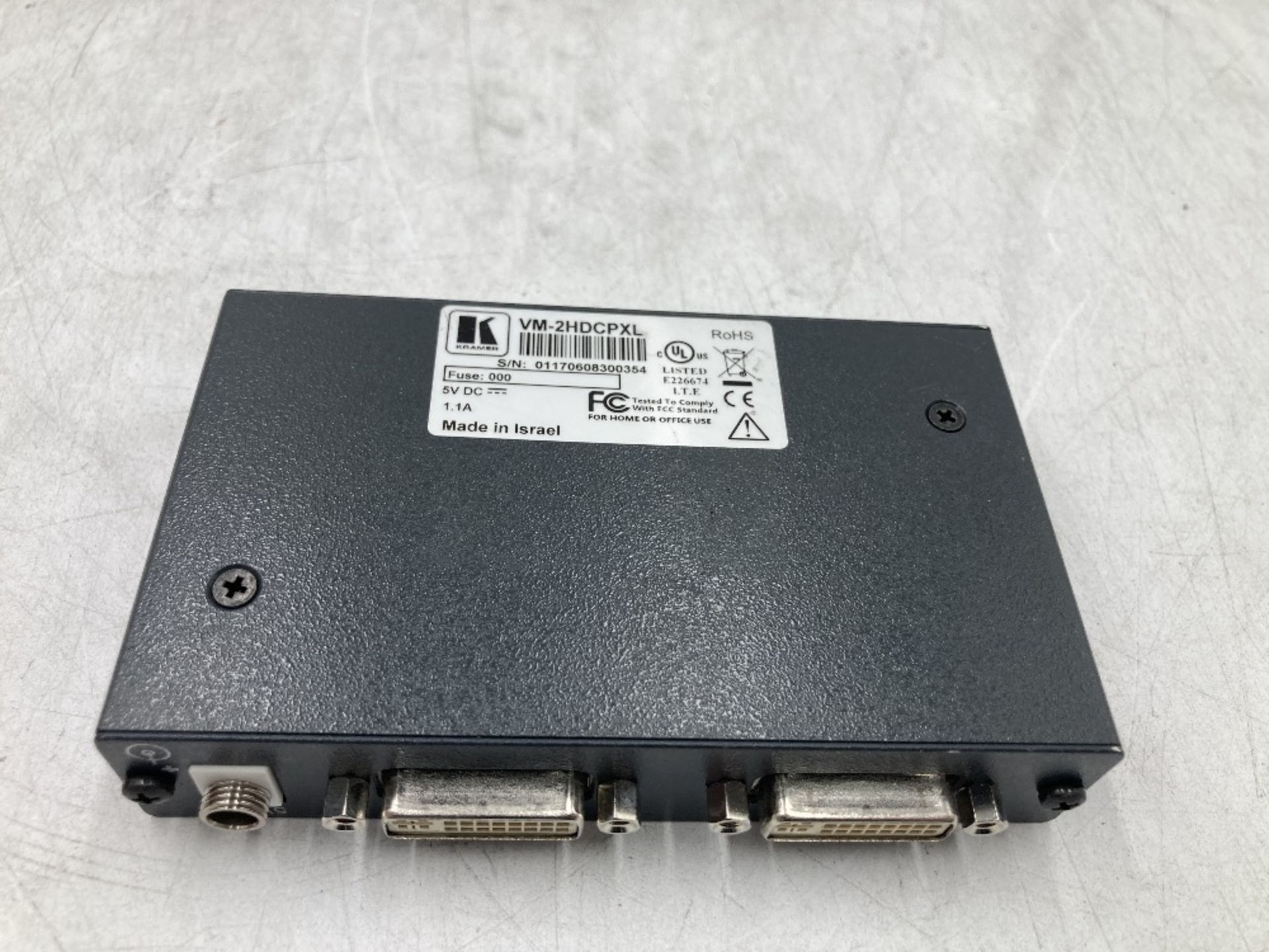 Kramer VM-2HDCPXL DVI DA 1:2 Distribution Amplifier - Image 6 of 7