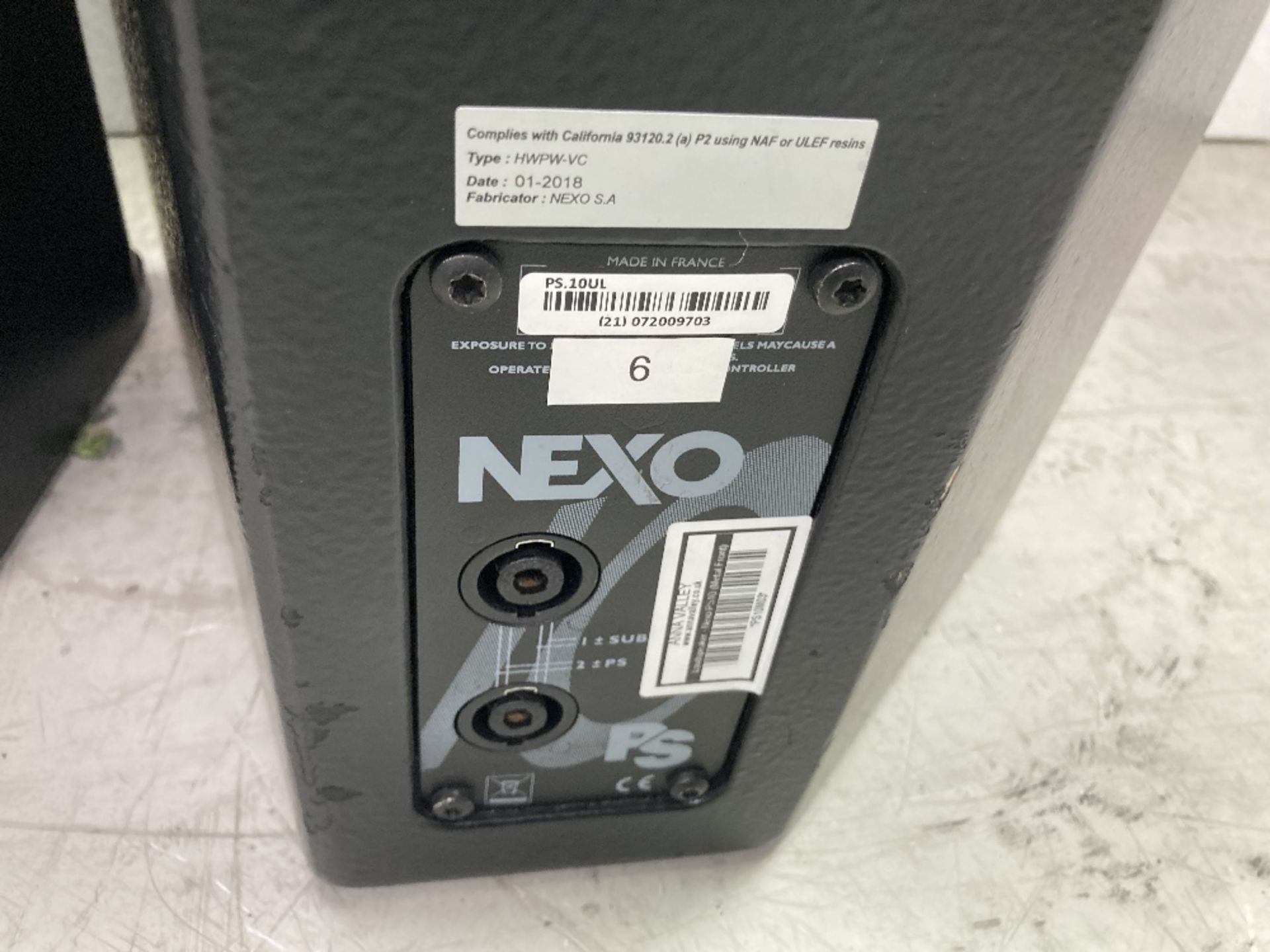 (2) Nexo PS10 Loudspeakers, Metal Front & Heavy Duty Mobile Flight Case - Image 4 of 6