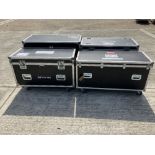 (4) Various Large Mobile Flight Cases