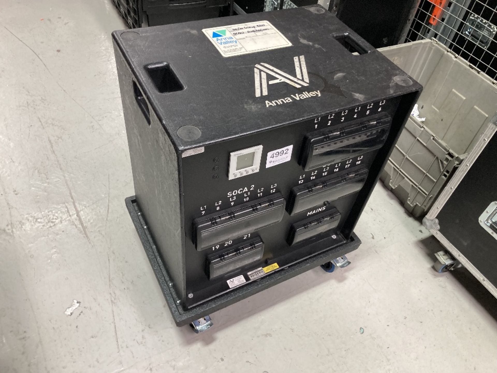 63amp Power Distribution Unit With (2) Mobile Mountable Trolley - Image 8 of 9