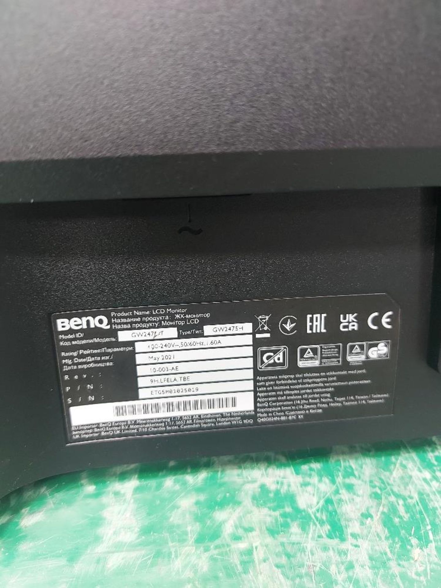 (2) Benq LCD 24'' Monitors - Image 4 of 5