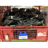 Large Quantity of 20m NL4-4 Core Speaker Cable with Steel Fabricated Stillage