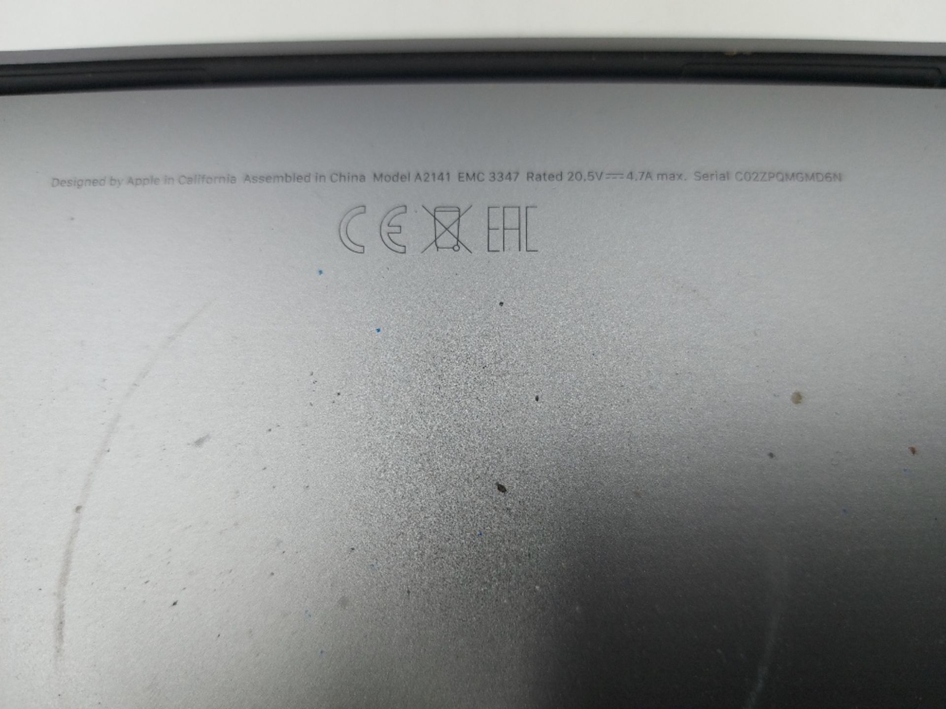 Apple 16'' MacBook A2141 Pro Retina Touchbar with Peli Case - Image 6 of 9