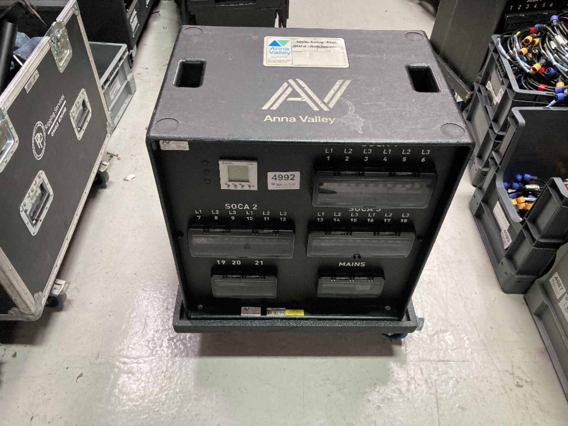 63amp Power Distribution Unit With (2) Mobile Mountable Trolley