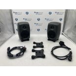 (2) Genelec 8020C Powered Monitor Speakers & Padded Carry Case