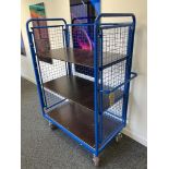3-Tier Warehouse Cage Trolley