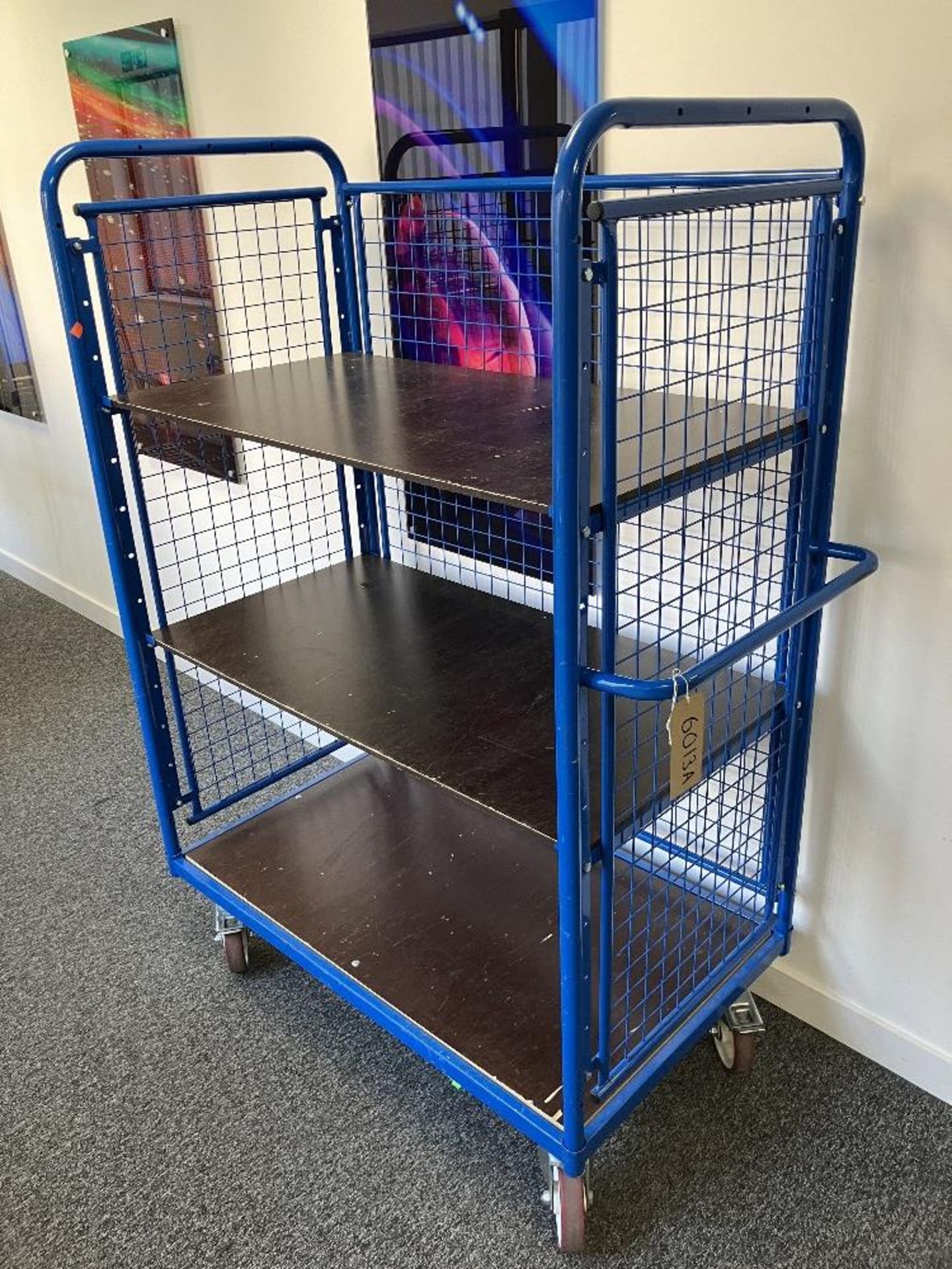 3-Tier Warehouse Cage Trolley