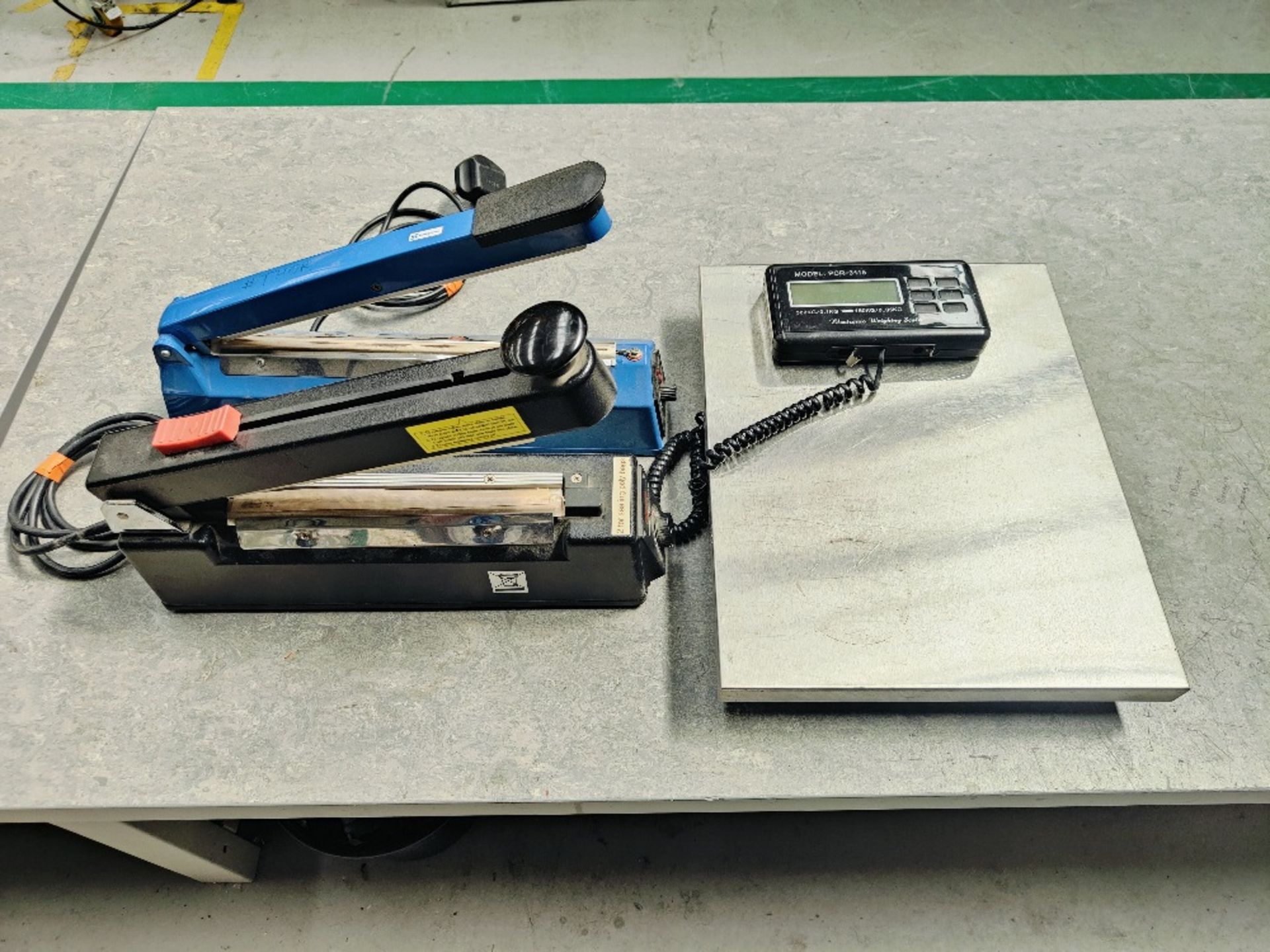 Electronic Scales and (2) Plastic Film Sealers