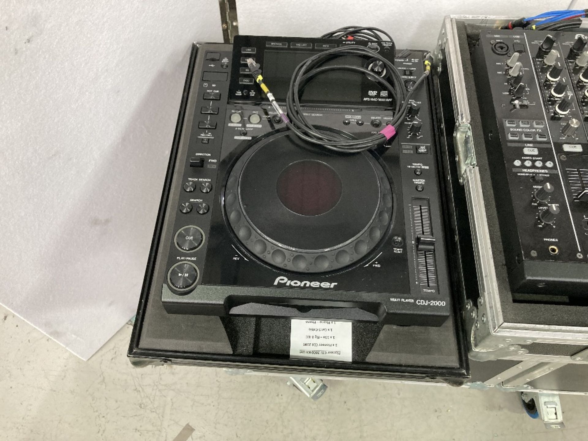 (2) Pioneer CDJ-2000NXS Nexus DJ Decks, Pioneer DJM-900 Nexus DJ Mixer & Heavy Duty Flight Cases - Image 3 of 9