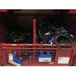 Large Quantity of 10m Powercon Cable M-F & 5m Powercon Cable M-F with Steel Fabricated Stillage