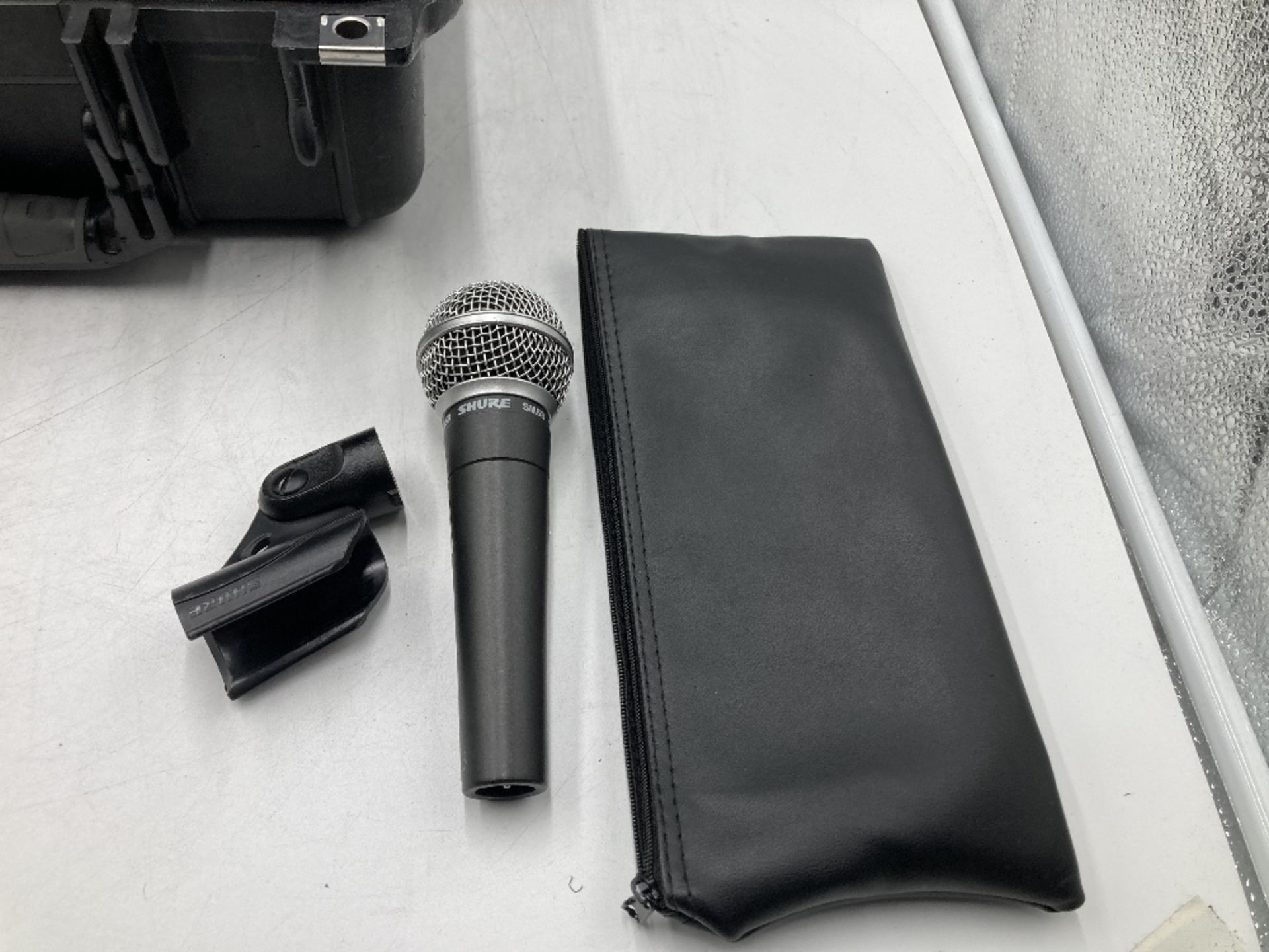 (7) Shure SM58 Microphones, Holders, Cases & Peli Case - Image 4 of 5