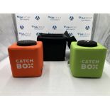 (2) Catch Box Microphones & Protective Cases