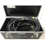 Euro Tour Grade 4ft Mobile Cable Trunk With Contents 10m Powerlock Cable