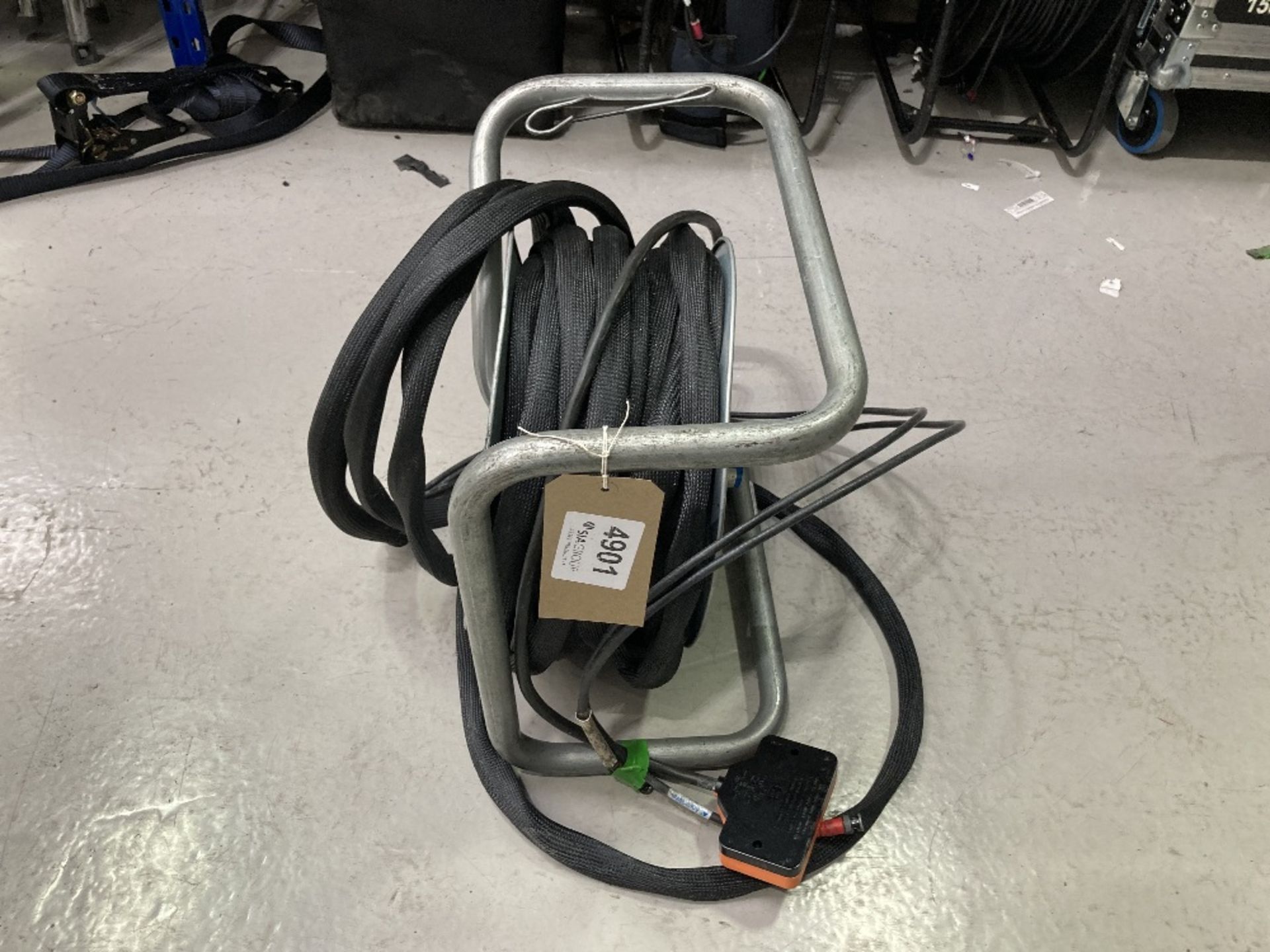 30m 16amp, 13amp, 2x SDI BNC Cable Reel - Image 2 of 3