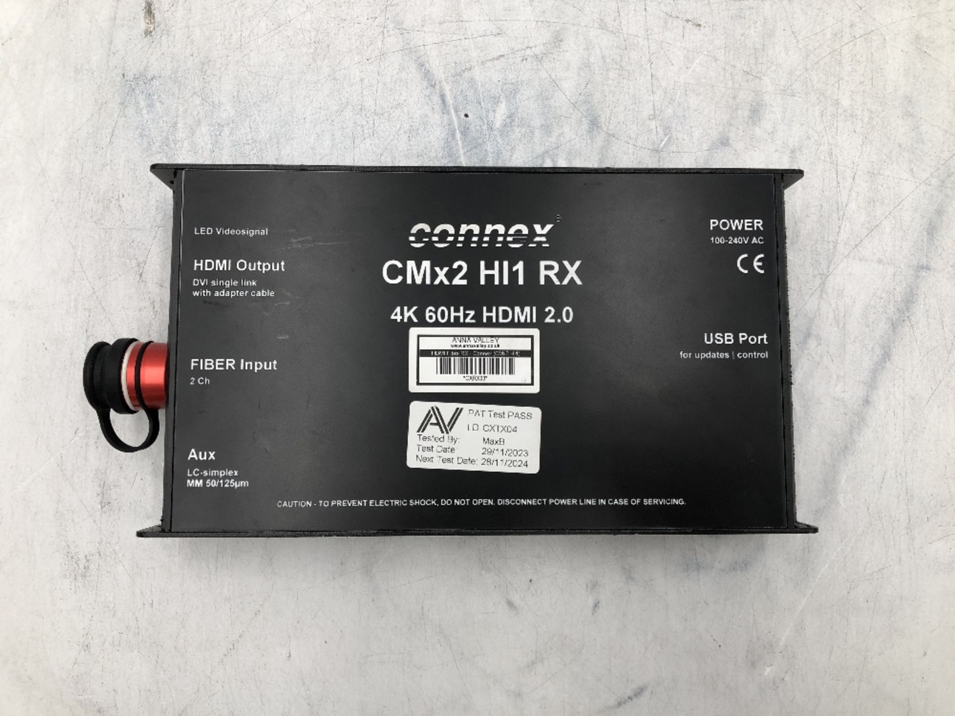 Connex CMx2 HI1 HDMI Fibre TX And Connex CMx2 HI1 HDMI Fibre RX With 13amp True 1 Powercon Cable - Image 7 of 11