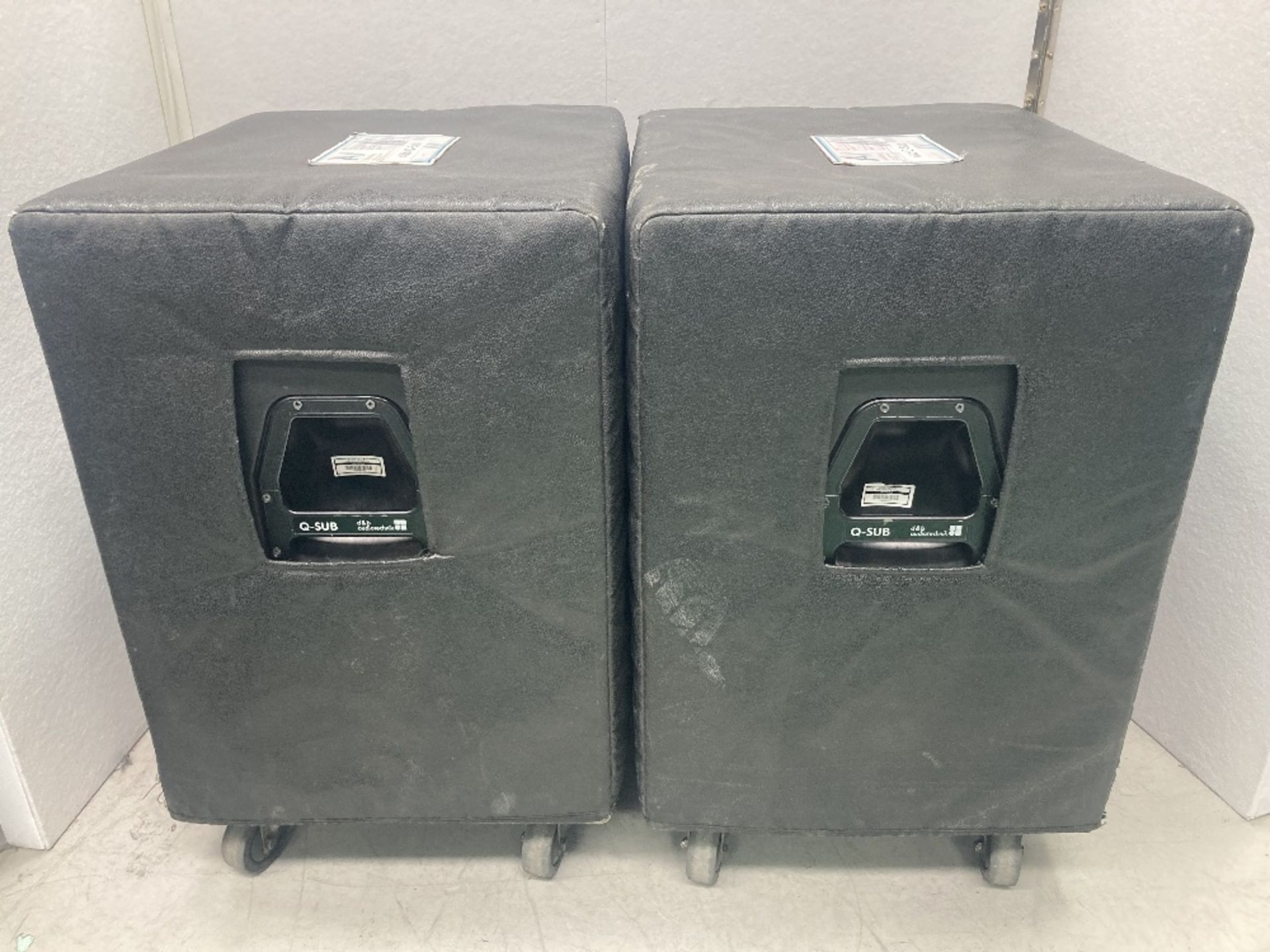 (2) d&b Q-Sub Mobile Subwoofers & Protective Covers - Image 4 of 4