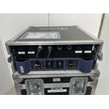 C-Audio Pulse 1100 Audio Amplifier & Heavy Duty Flight Case Rack