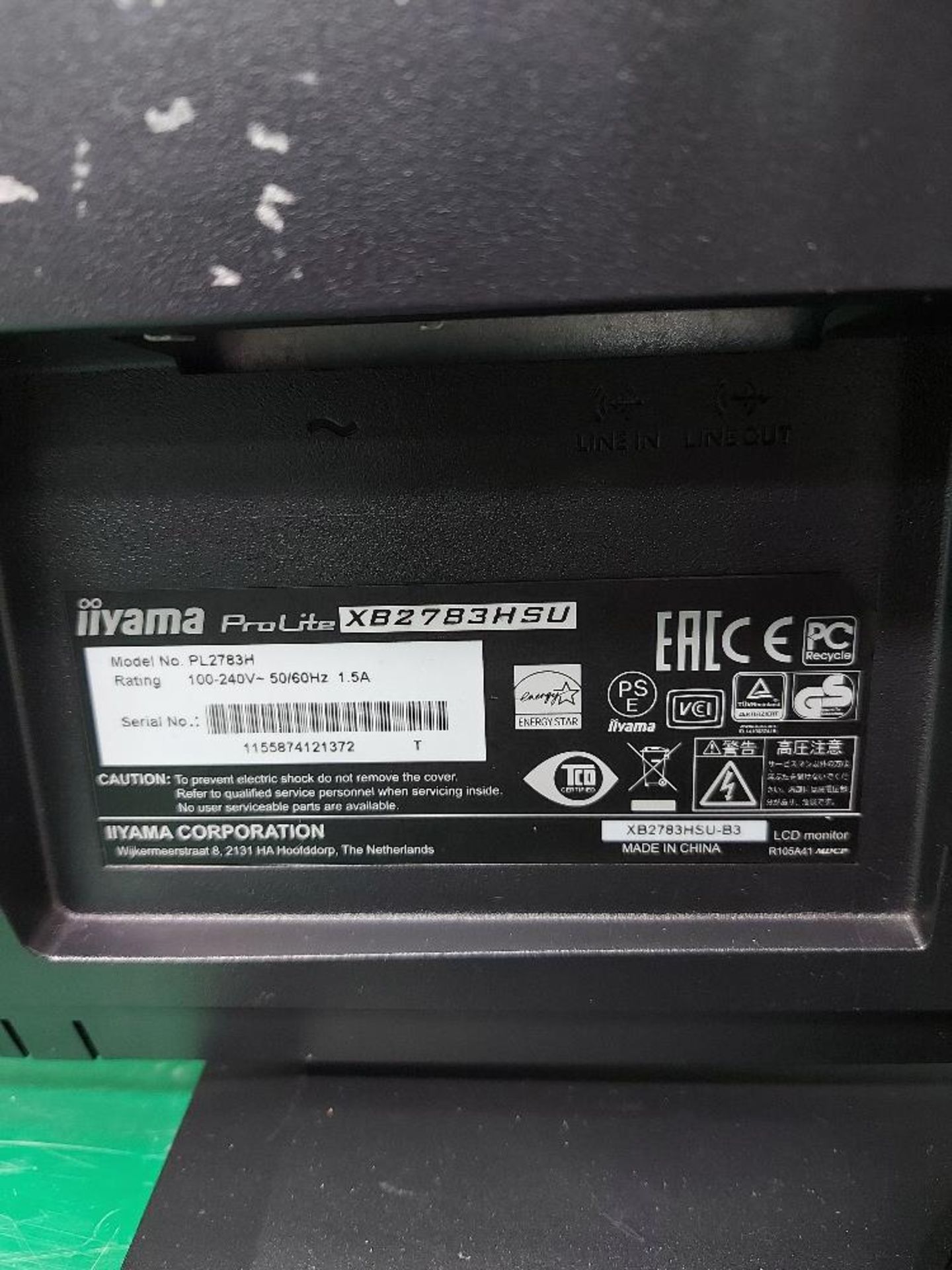 (2) Iiyama Prolite XB2783HSU 27'' Monitors - Image 3 of 5