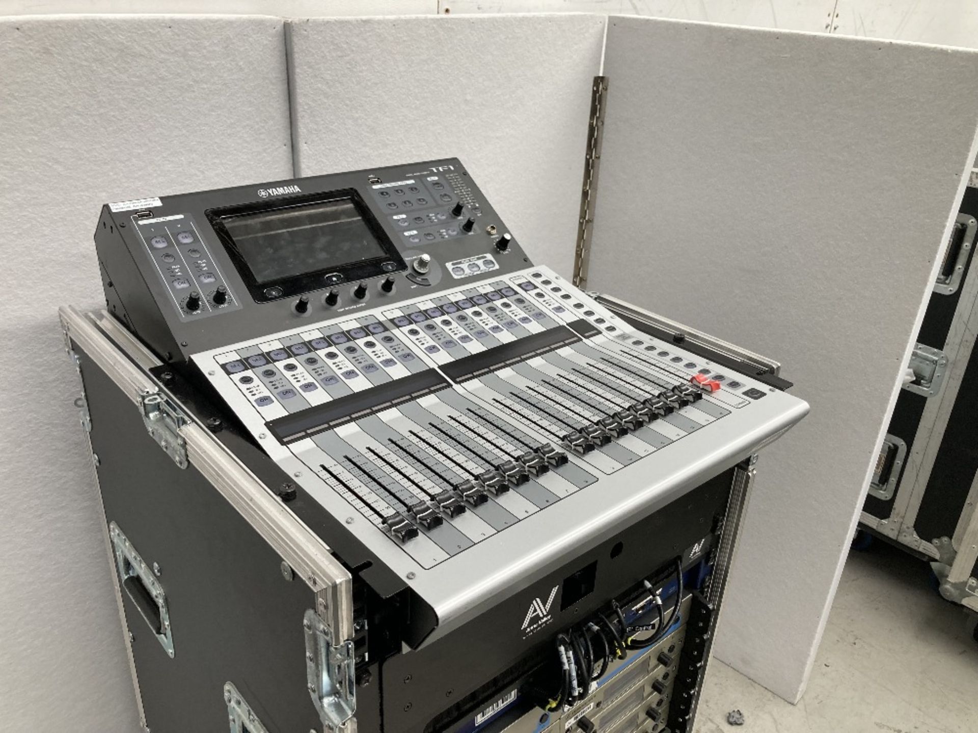 Yamaha TF1 Digital Mixing Console Full Rack with Microphones & Heavy Duty Mobile Flight Case Rack - Image 3 of 18