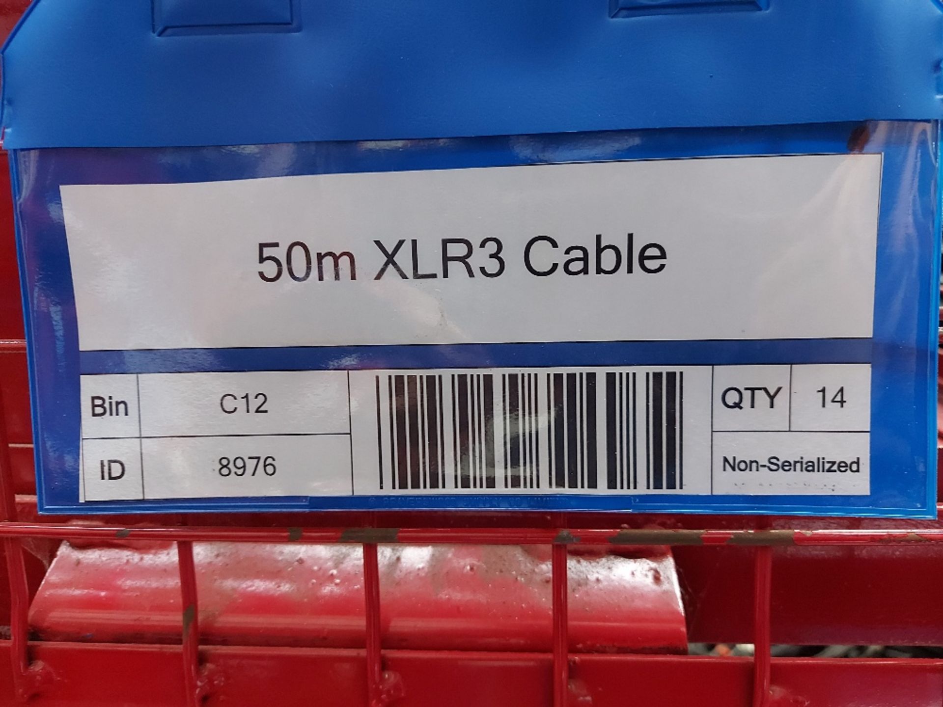 Large Quantity of 50m XLR3 Cable & Large Quantity 30M XLR3 Cable with Steel Fabricated Stillage - Image 4 of 5