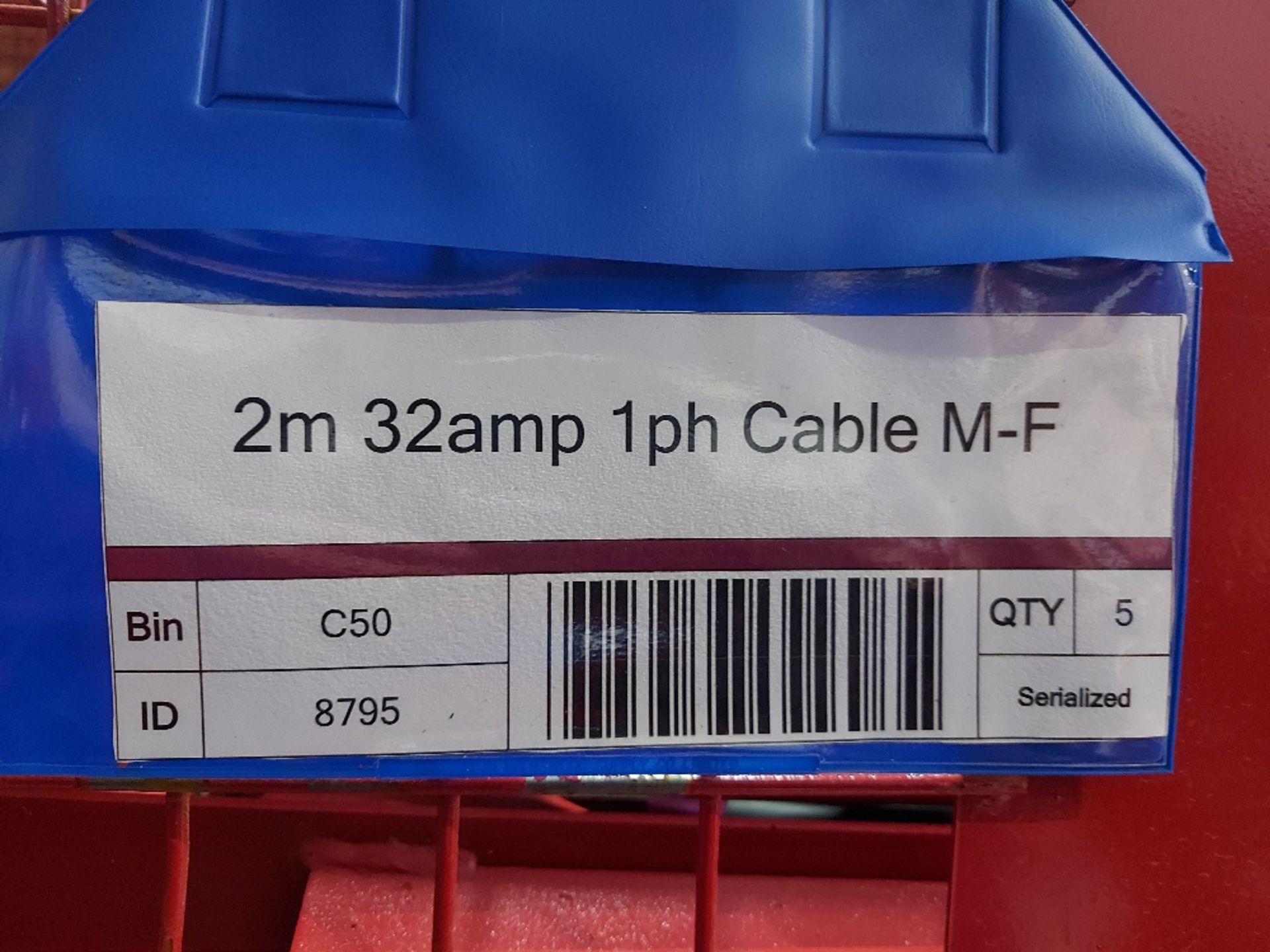 Large Quantity of 15m 32amp 1ph Cable M-F & 2m 32amp 1ph Cable M-F Steel Fabricated Stillage - Image 4 of 5