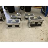 (4) Battery Flight Cases