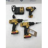 (3) DeWalt Drills and Charger