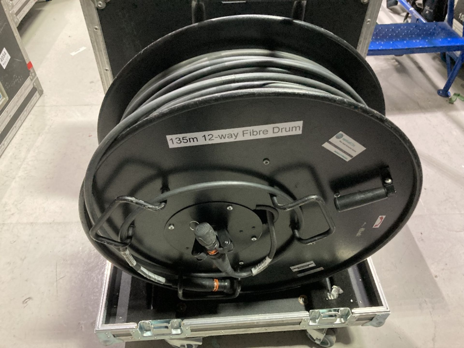 Neutrik 12-Way 140m Fibre Cable Reel With Heavy Duty Flight Case - Image 5 of 13