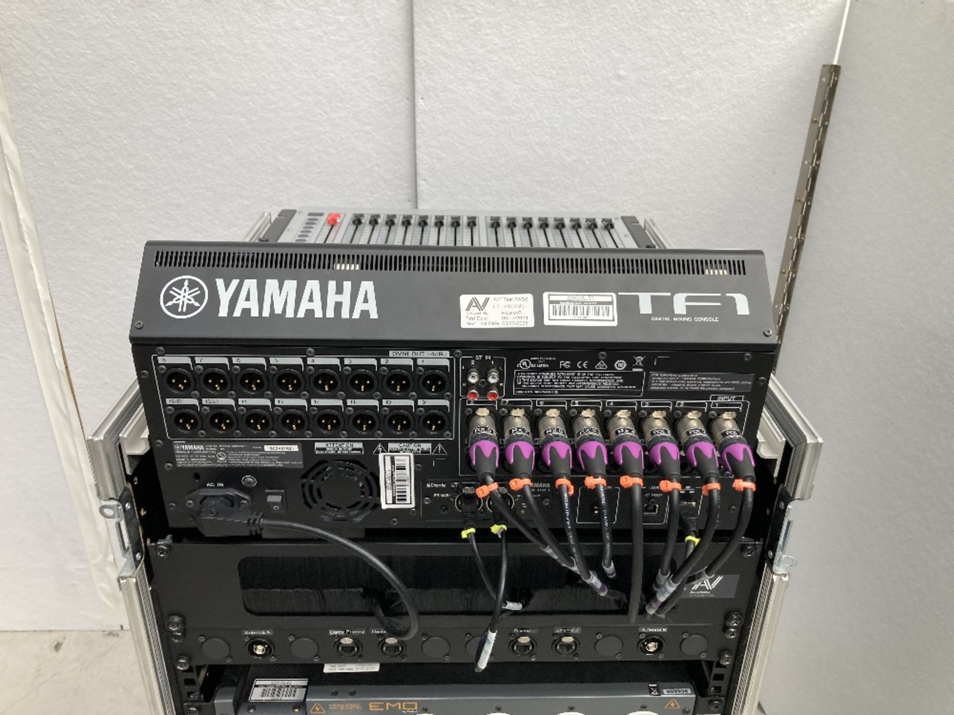 Yamaha TF1 Digital Mixing Console Full Rack with Microphones & Heavy Duty Mobile Flight Case Rack - Image 5 of 18