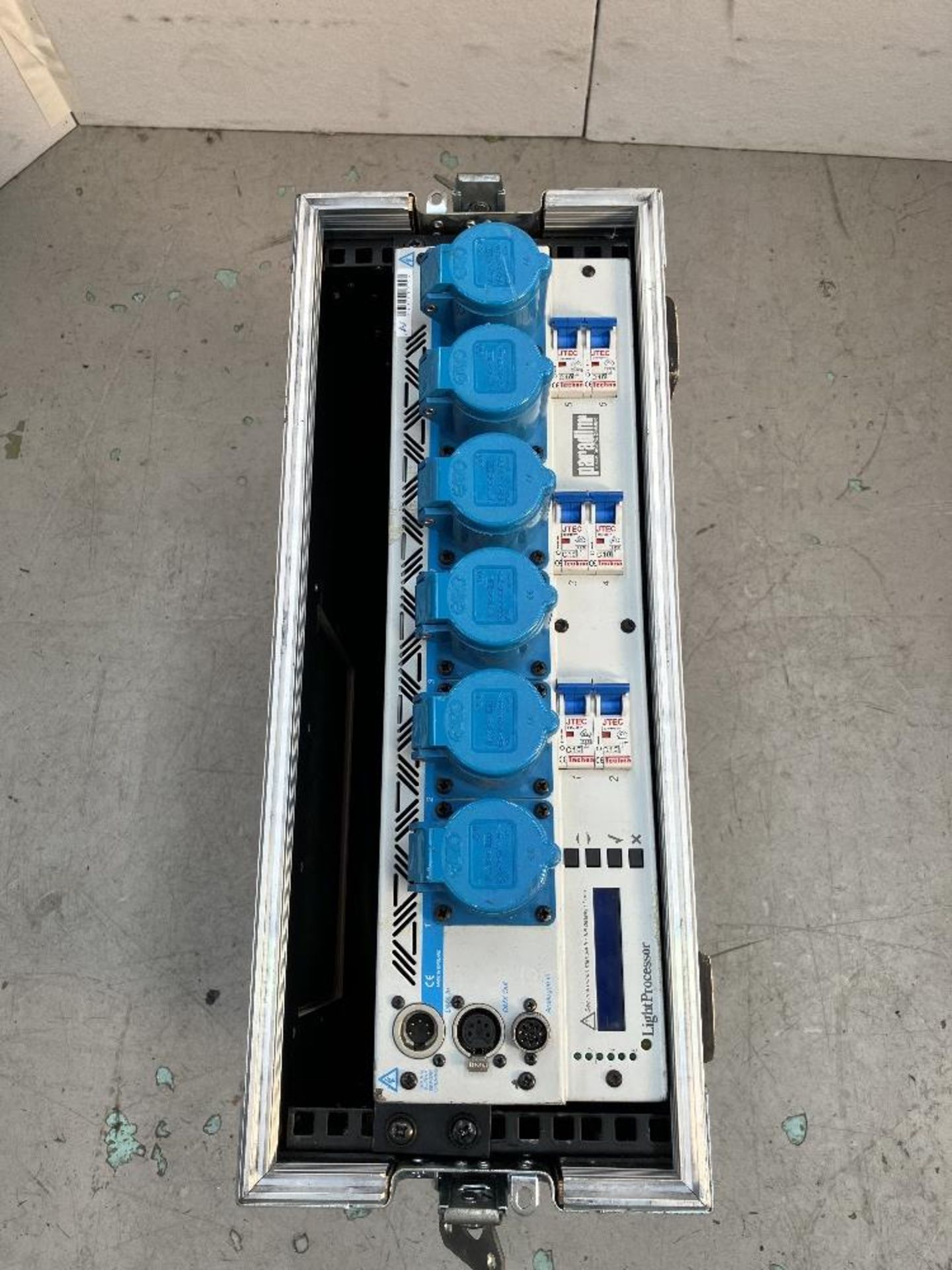 Paradim Q-Pack 63a 1ph Digital Dimmer Light Processor set in Heavy Duty Flight Case