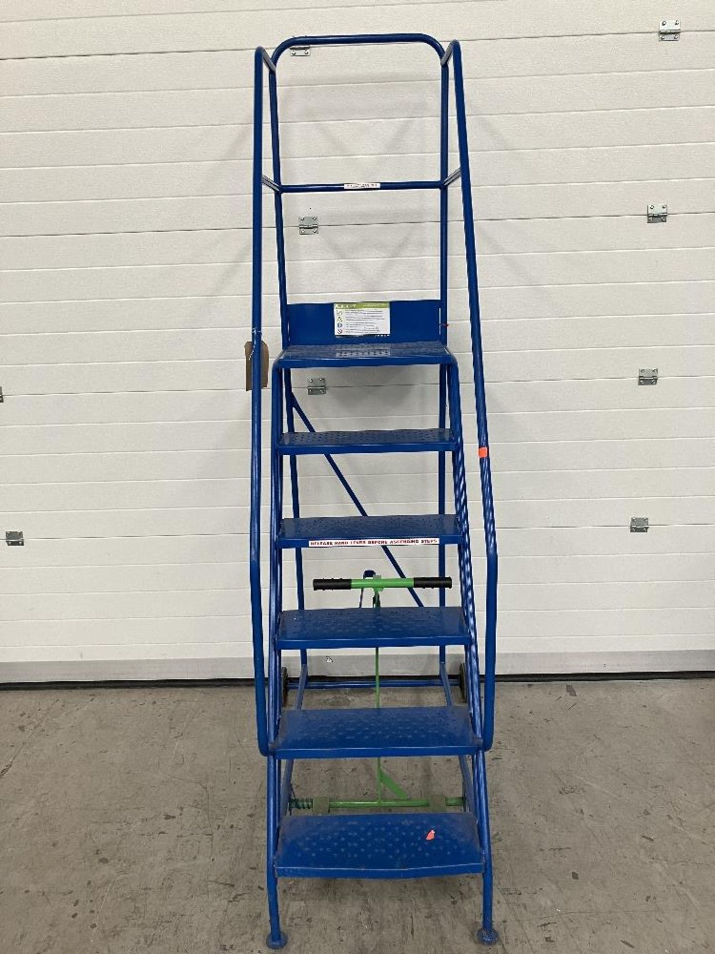 6-Step Platform Stepladder with Break and Handrail