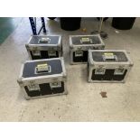 (4) Battery Flight Cases