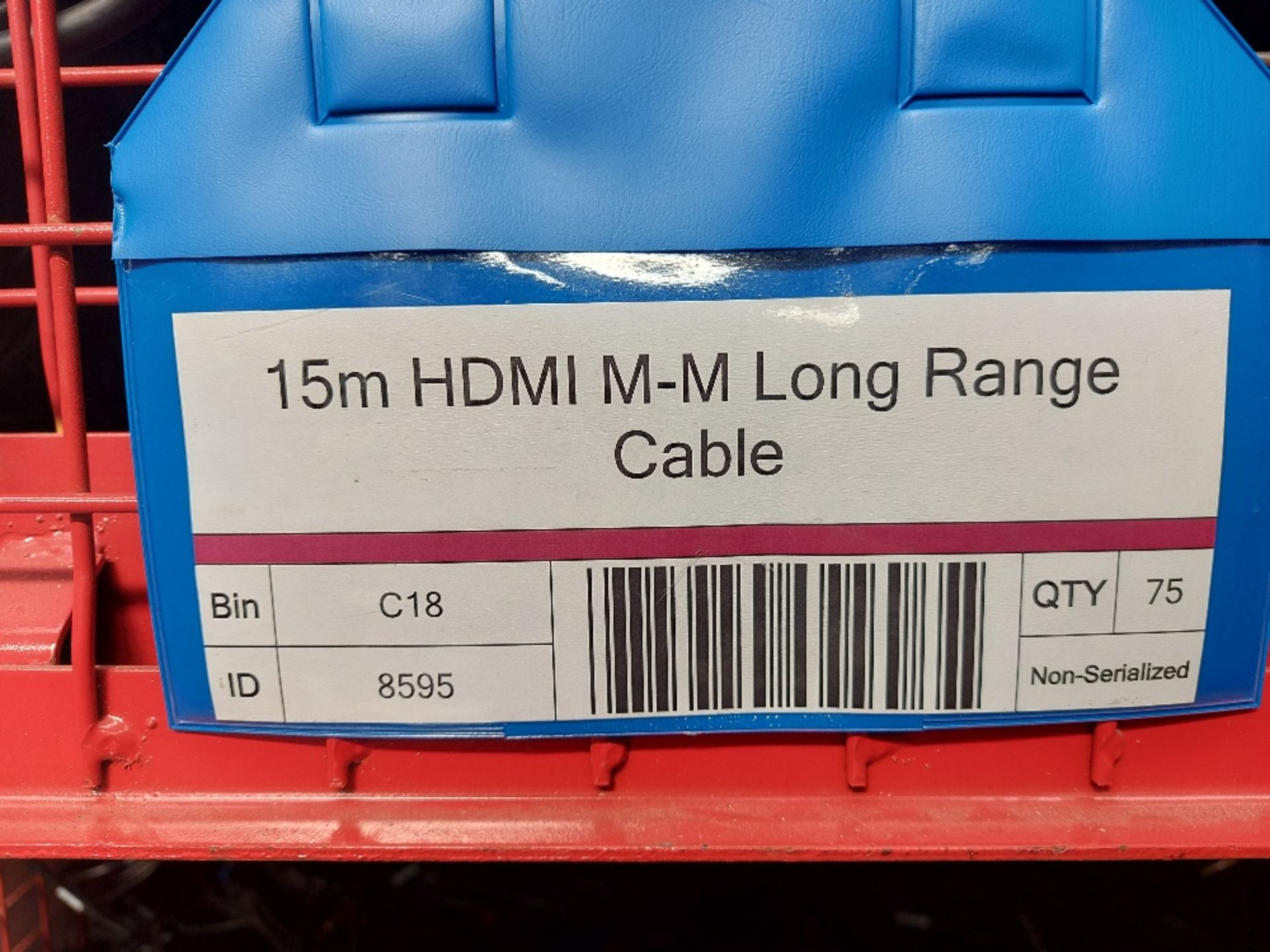 Large Quantity of 15m HDMI M-M Long Range Cable with Steel Fabricated Stillage - Image 3 of 4