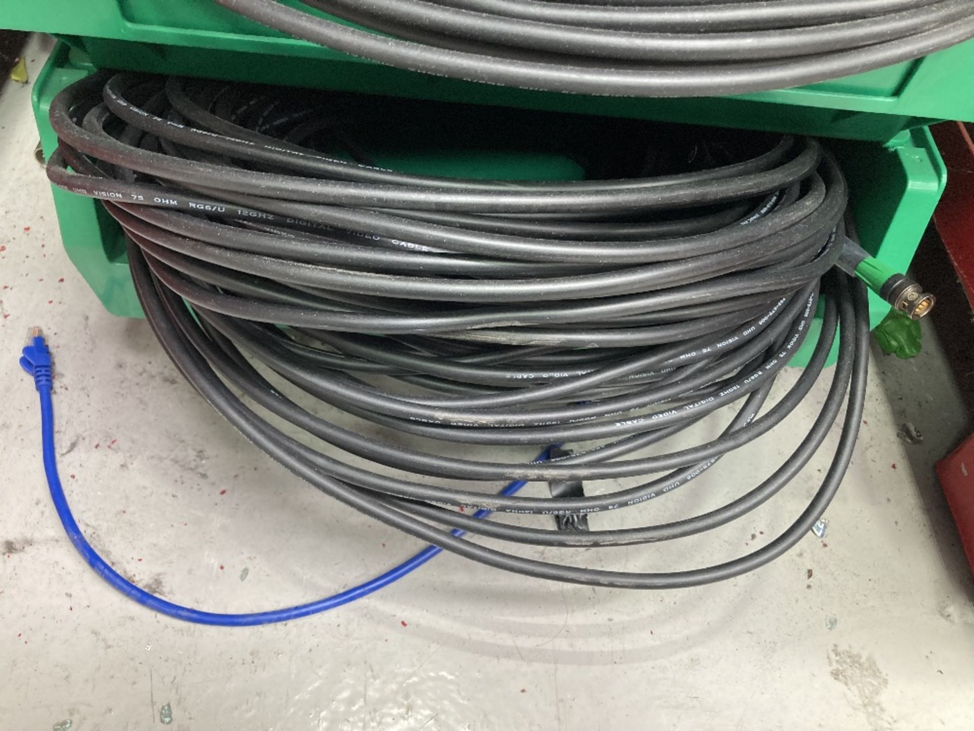 Large Quantity Of 12E BNC 1m, 5m, 10m, 20m Cable With Steel Fabricated Stillage - Image 5 of 5