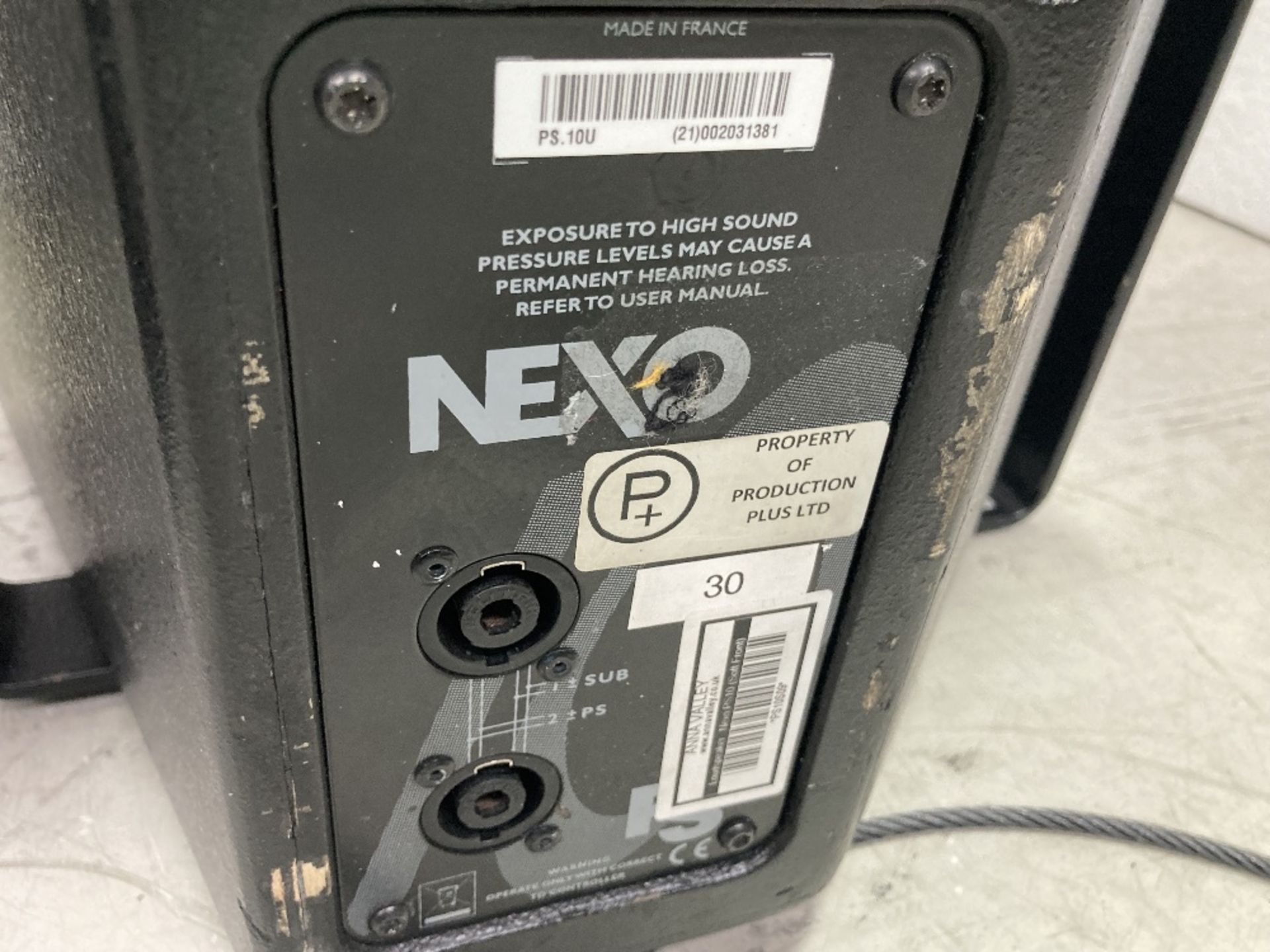 (2) Nexo PS10 Loudspeakers, Foam Front, Flying Frame & Heavy Duty Mobile Flight Case - Bild 4 aus 6