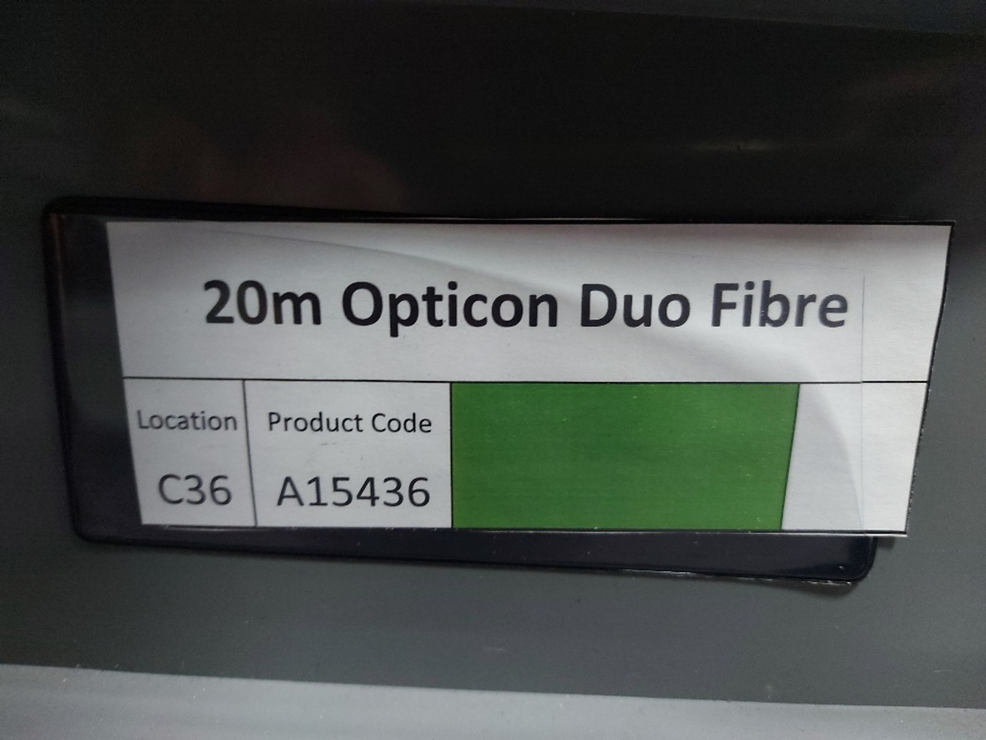 (2) Opticon 20m Duo Fibre cables With Plastic Lin Bin - Bild 3 aus 3