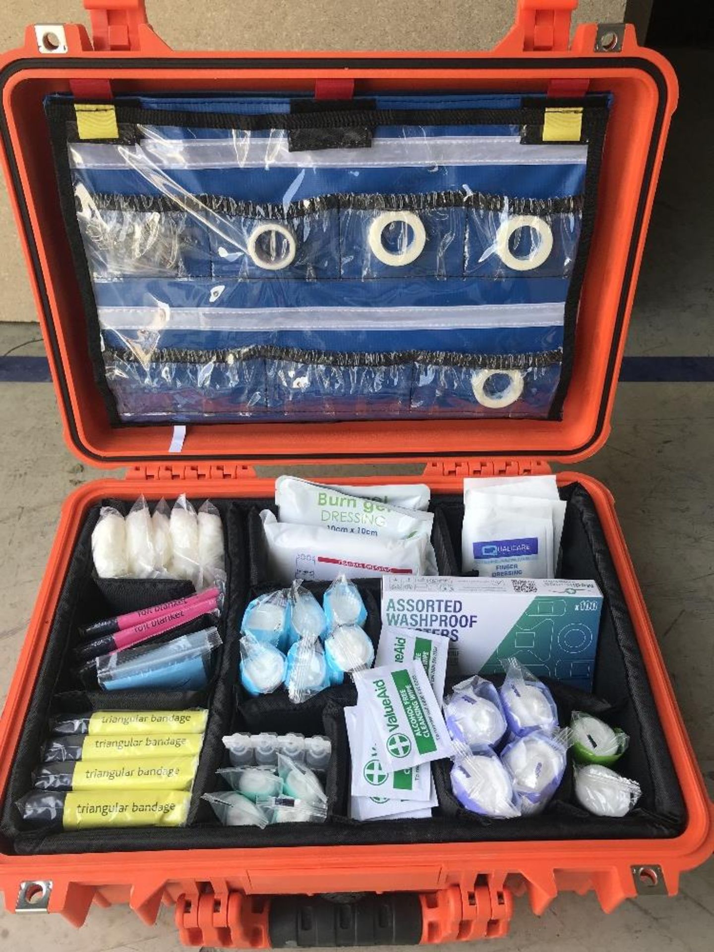 Large Mobile Flight Case with Quantity of First Aid Peli Cases - Image 2 of 3